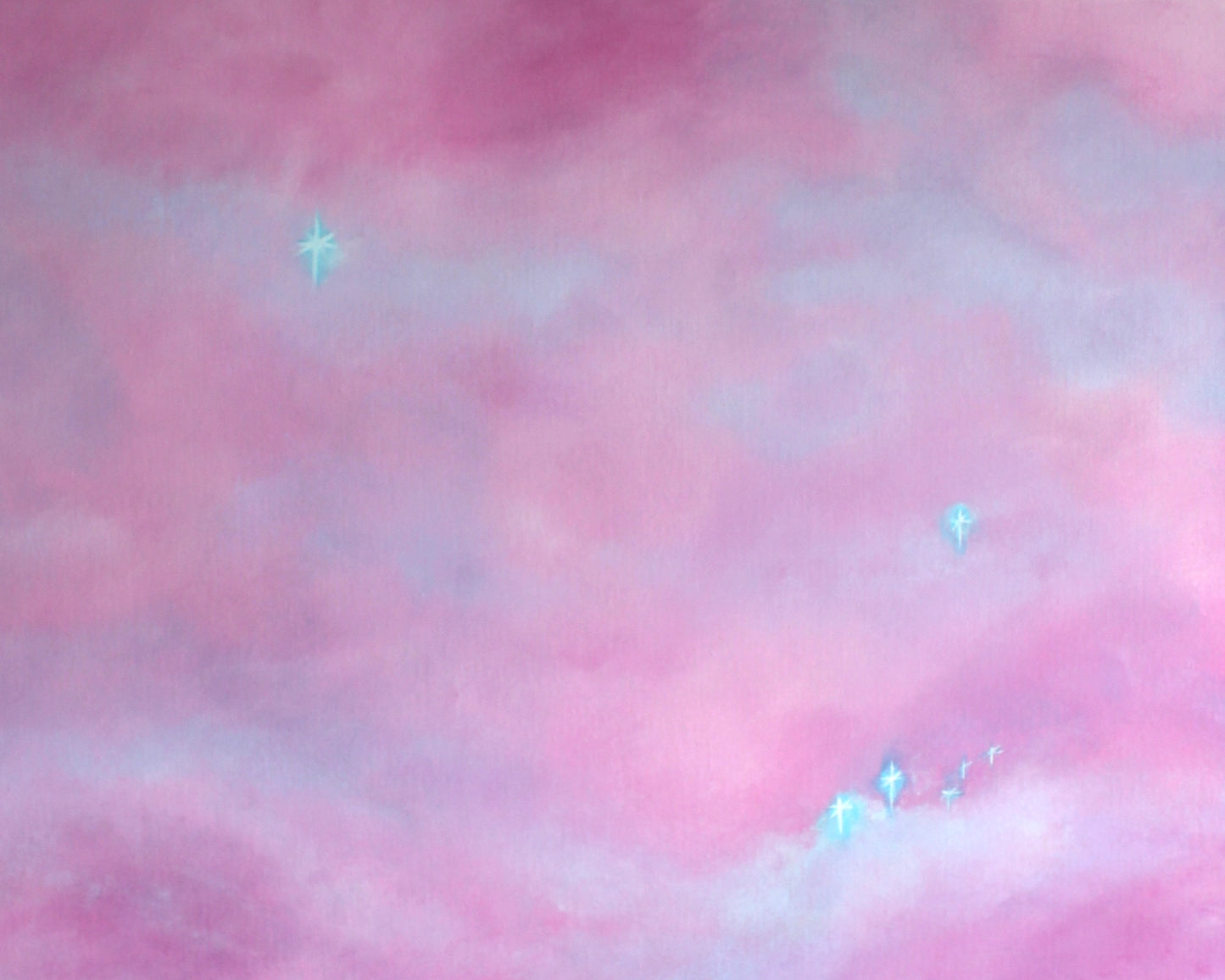the stars in the clouds