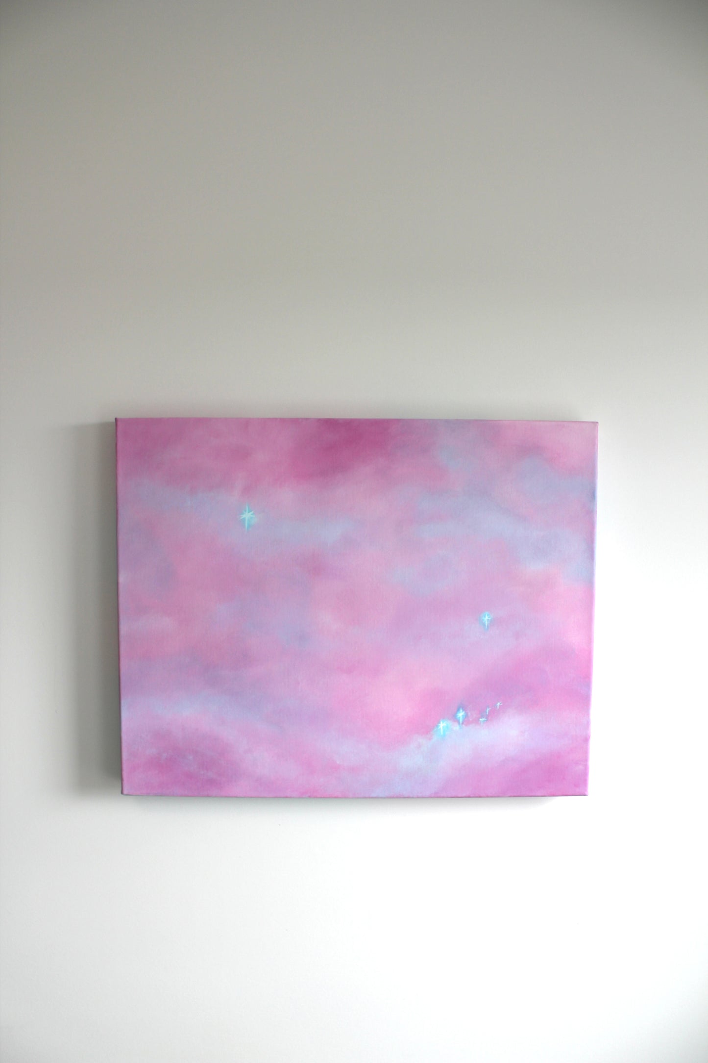 the stars in the clouds