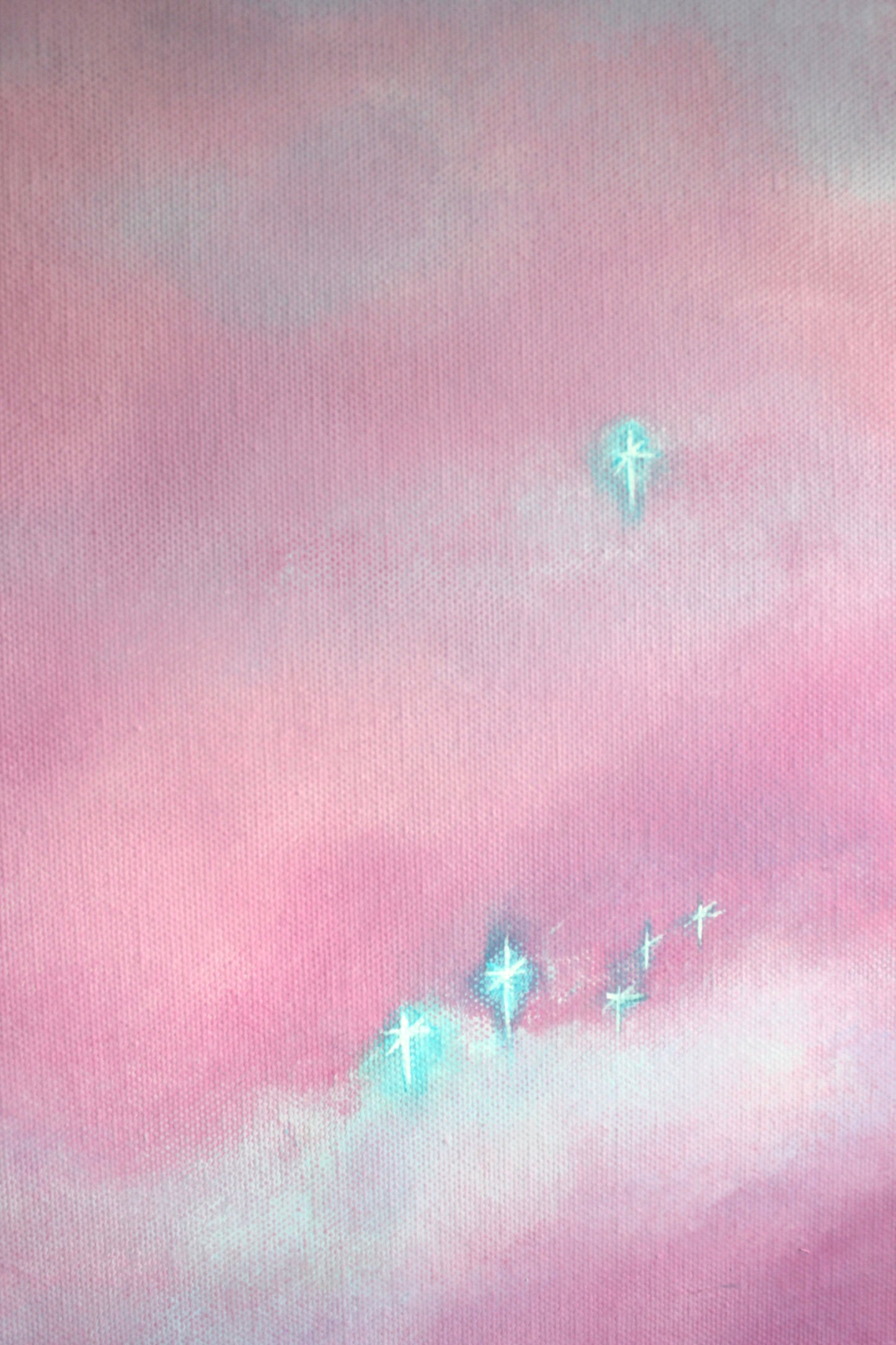 the stars in the clouds